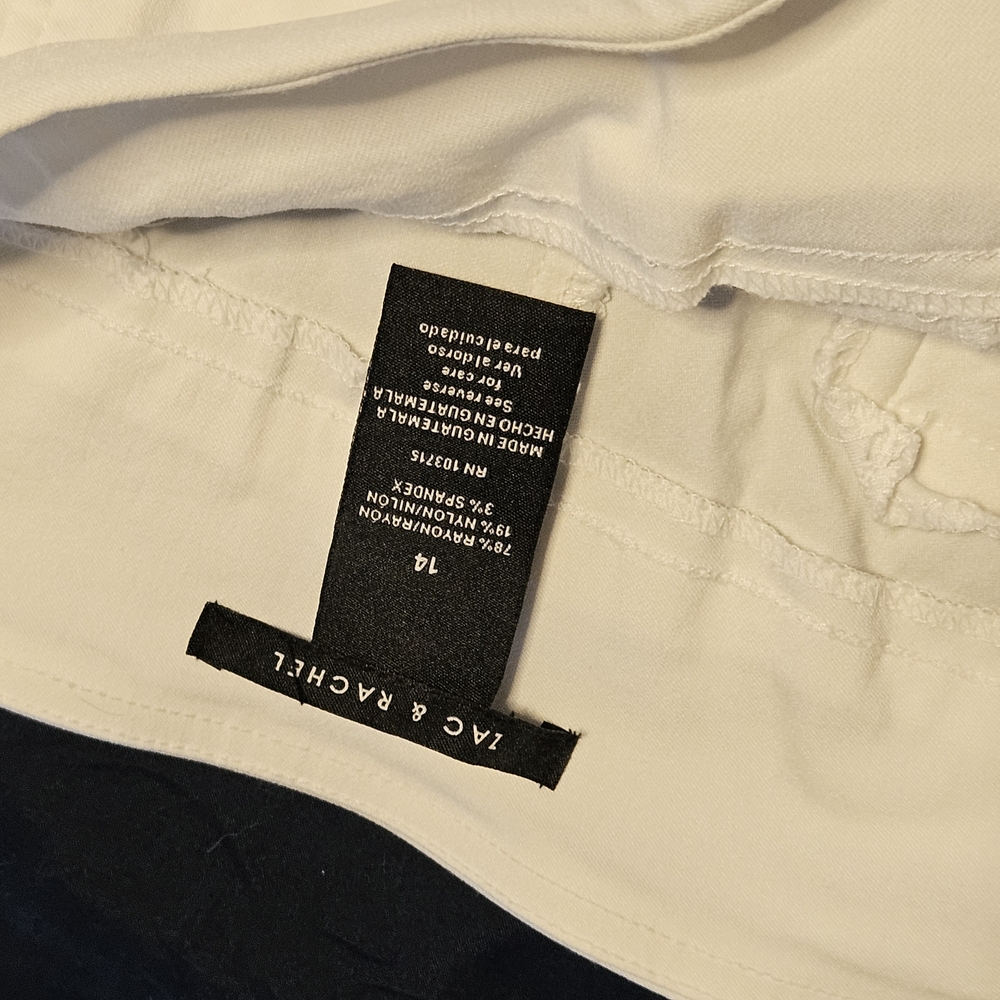 Christopher & Banks White and Yellow Capris - Picture 4 of 11